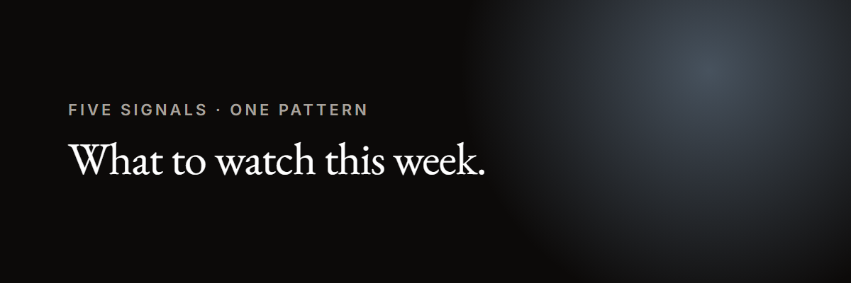 Five signals, one pattern